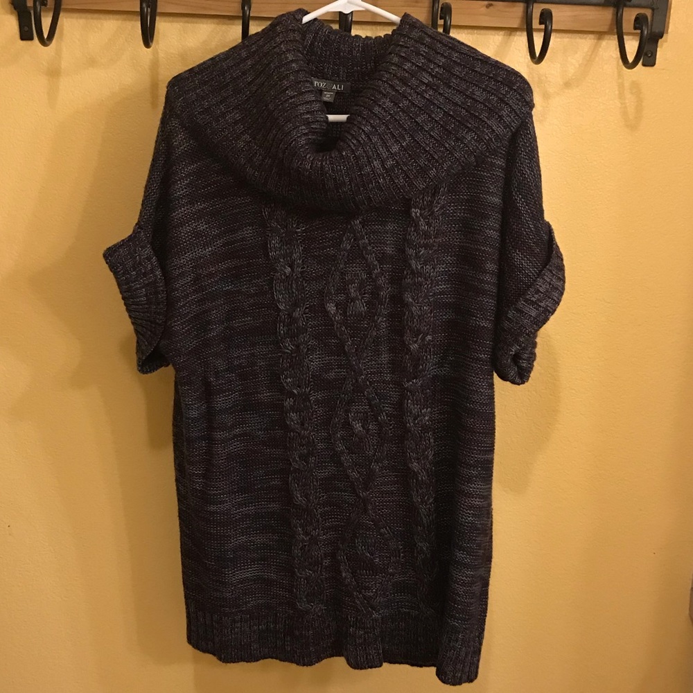 ROZ & ALI,  Women Cowl neck purple sweater size 3x
